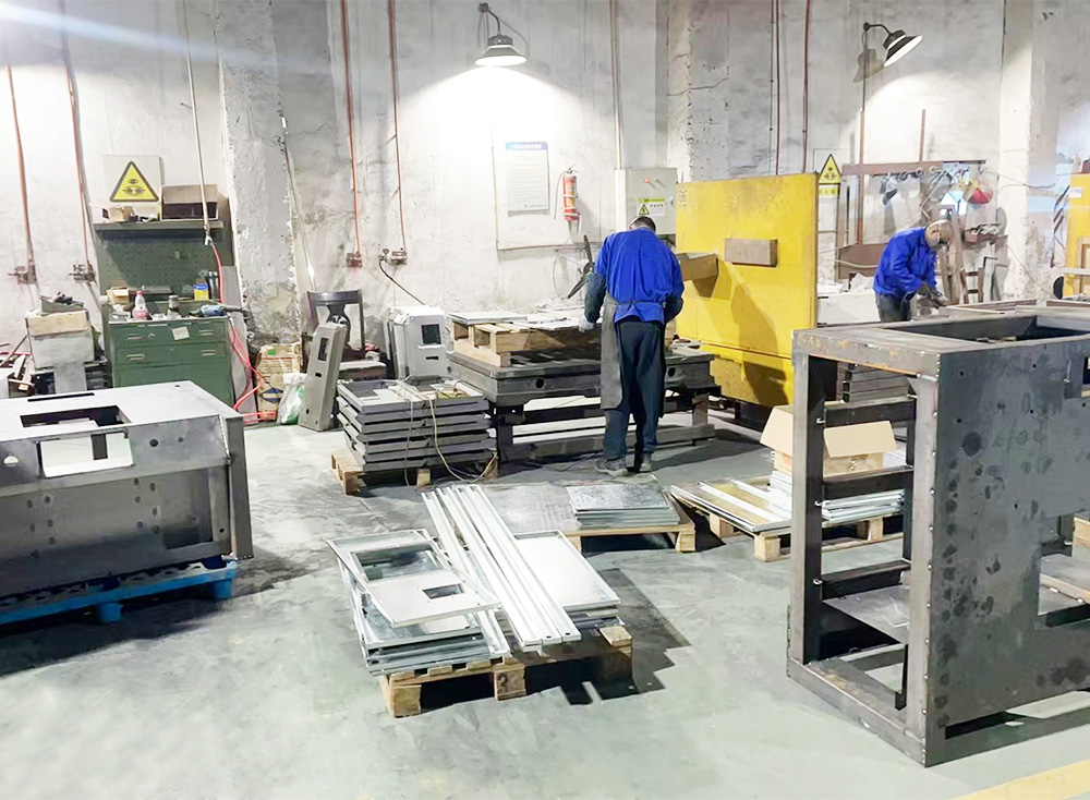 Inside the factory