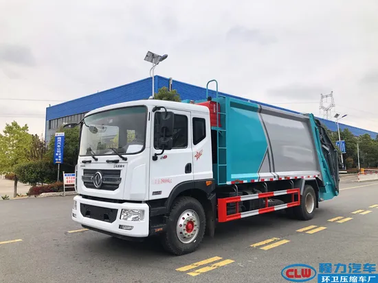 Ketibaan Baru Dongfeng 4X2 18cbm Lori Tolak Mampat Tanah Besar 18cbm