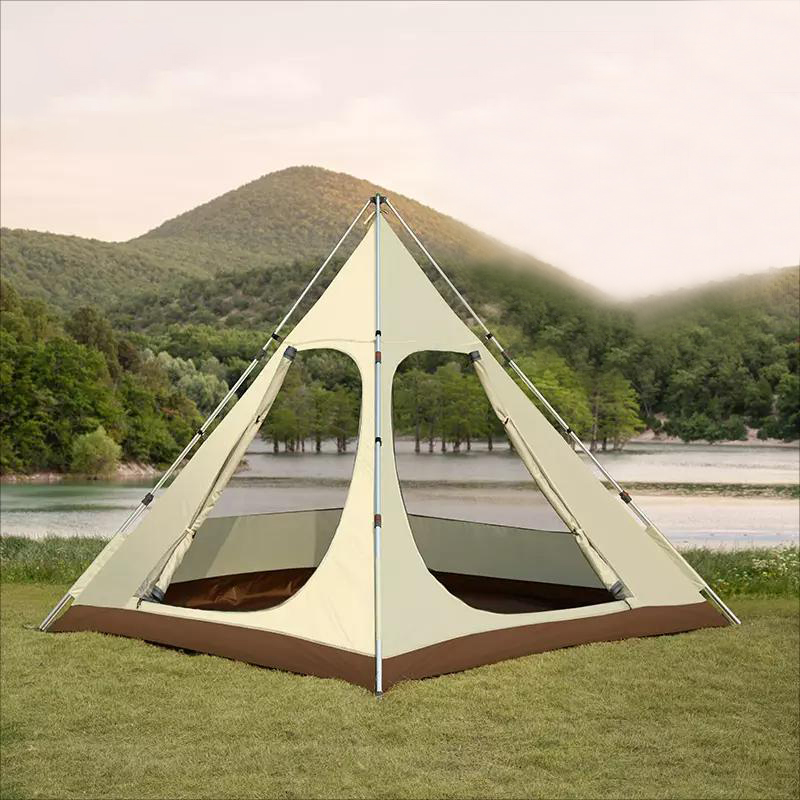 Tent de acampamento de lazer de glamping ao ar livre de 6 pessoas