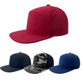 Custom 6 Panel Perforated Laser Cut Trucker Hat with Embroidered Logo1
