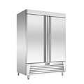 920L American Style Upright Chiller Double Door Commercial Stainless Steel Reach-In Refrigerator1