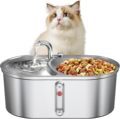 Smart Automatic Cat Water Fountain with Dual Stainless Steel Dog Feeder1