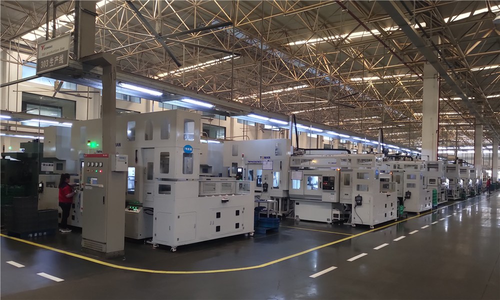 TOMAN's customer's gear manufacturing production line