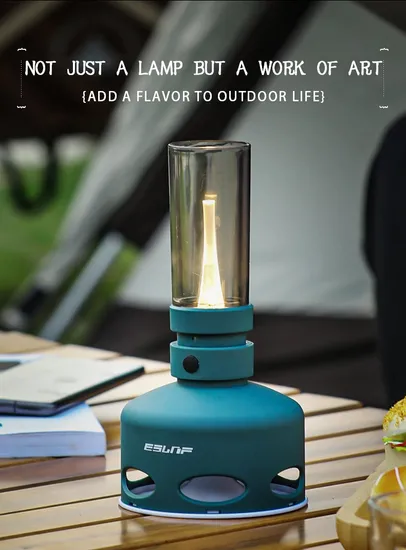 Lâmpada de querosene LED sem chama USB moderna para decoração interna1
