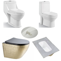 Iraq Washdown One Piece Toilet with Bidet and Rock Slab Squatting Pan1