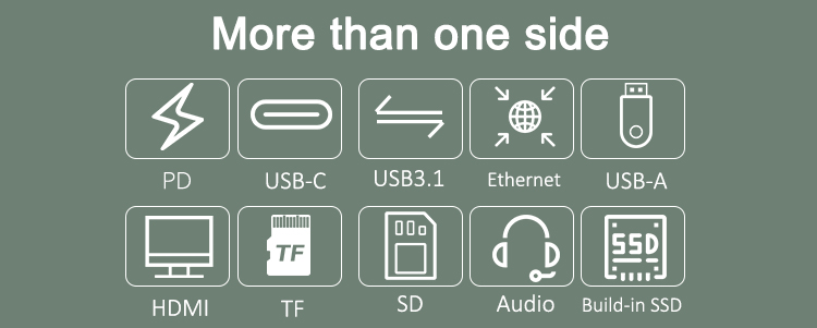 USB-C Hub with NVMe SSD Enclosure