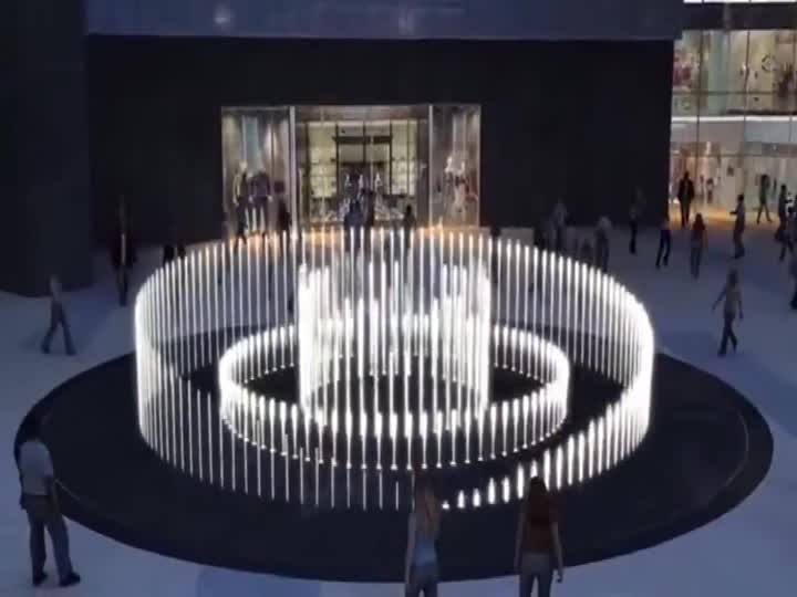 Танцующий торговый центр музыкальный фонтан
