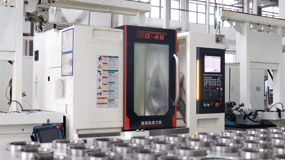 Live shot of machine tool