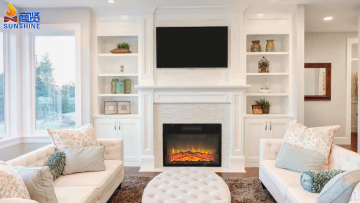 23 Inch Remote Control Electric Fireplace for Living Room Inserts1