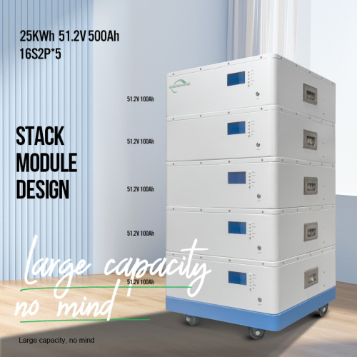 new stackable lithium ion batteries (LFP) for home energy storage system---25kwh for your house! (51.2V 500Ah).