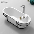 Istone Wisdom Solid Surface Composite Stone Resin Freestanding Bathtub WD651501