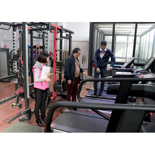 Customers from the Middle East import commercial gym equipment from China.