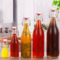 750ml 1000ml Easy Flip Lid Clear Drink Beer Wine Water Bottles Glass Swing Top Bottle With Airtight Stopper Cap1