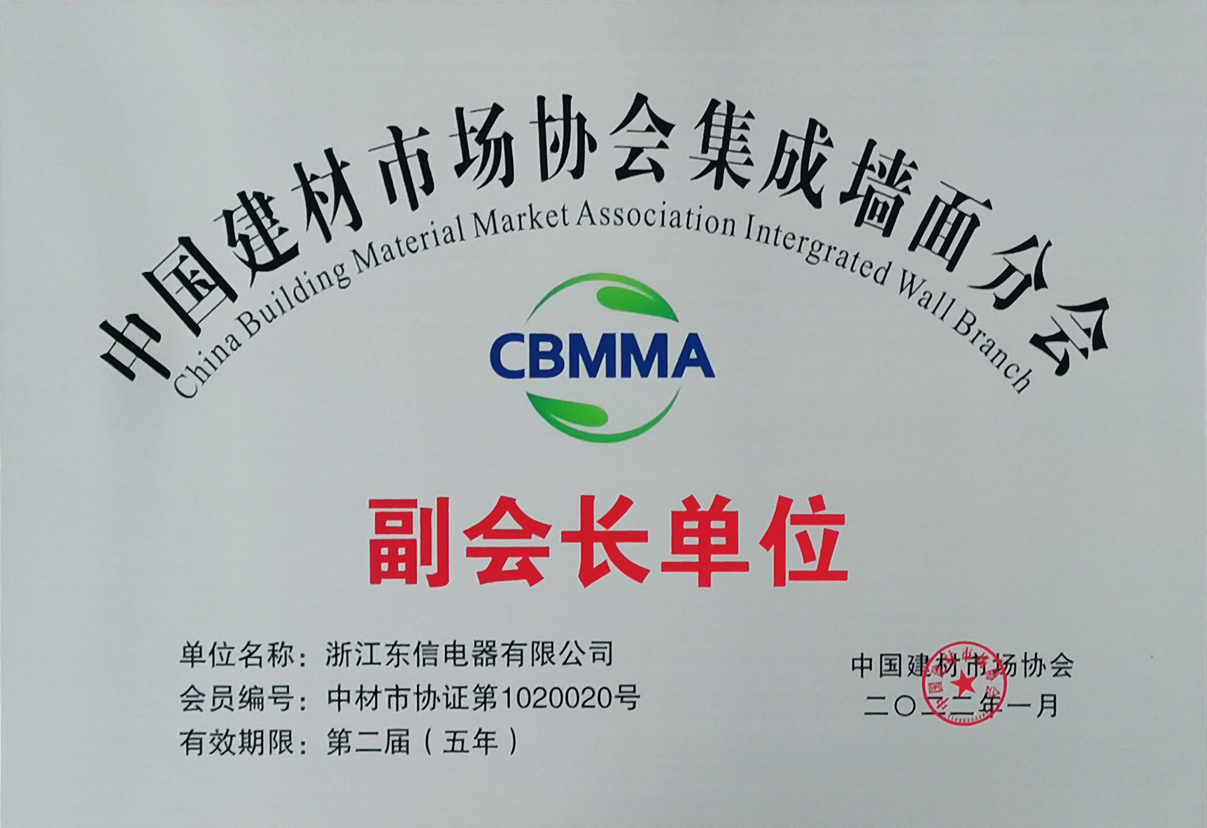 Integrated Wall Branch of China Building Materials Market Association