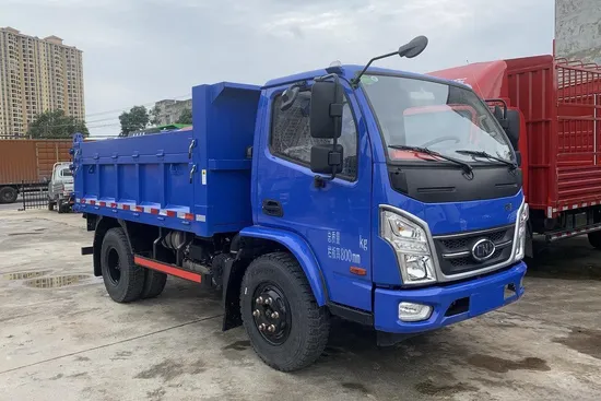 Ketahanan Tahan Lama Nanjun 4X2 4.2m 127HP 4.4cbm Trak Tipper Belakang1