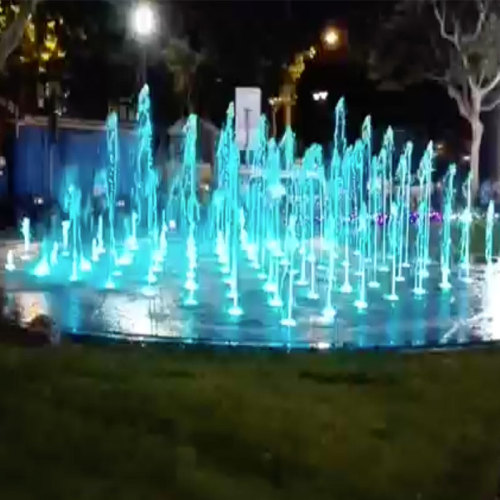 Custom Round Shape Park Decorative Dry Fountain