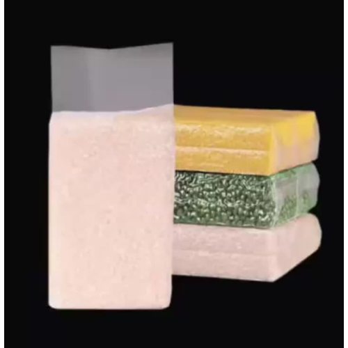 מותאם אישית כבד אבזם צד בדרגת מזון שקוף לוח קוביית לבנים בצורת קסווה פנינת אורז כיס אטום בוואקום