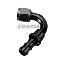 120 Degree Aluminum AN Female to Hose Barb Oil Fuel Line Adapter1