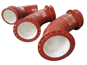 The ceramic-lined steel composite pipe
