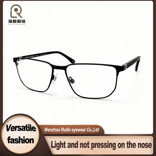 Прямоугольные мужские оптические оправы с шарниром «рогатка»: очки премиум-класса в современном стиле