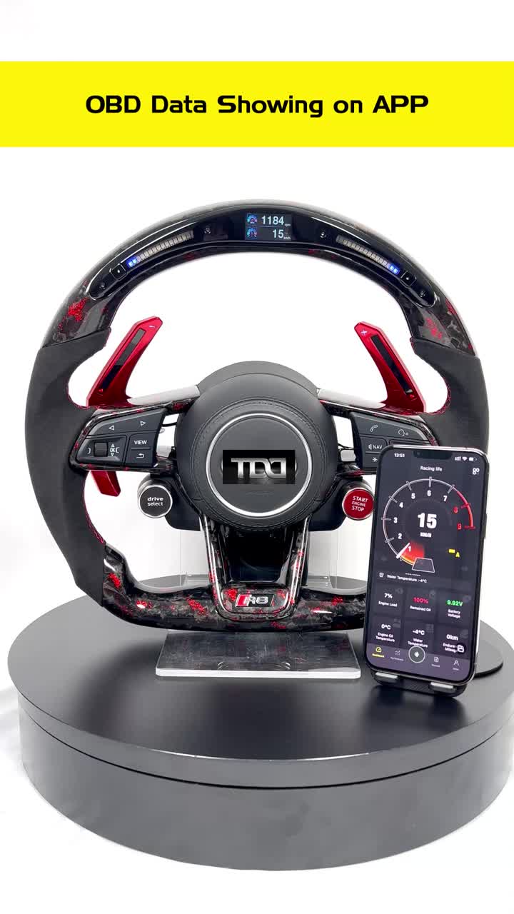 led r8 steering wheel