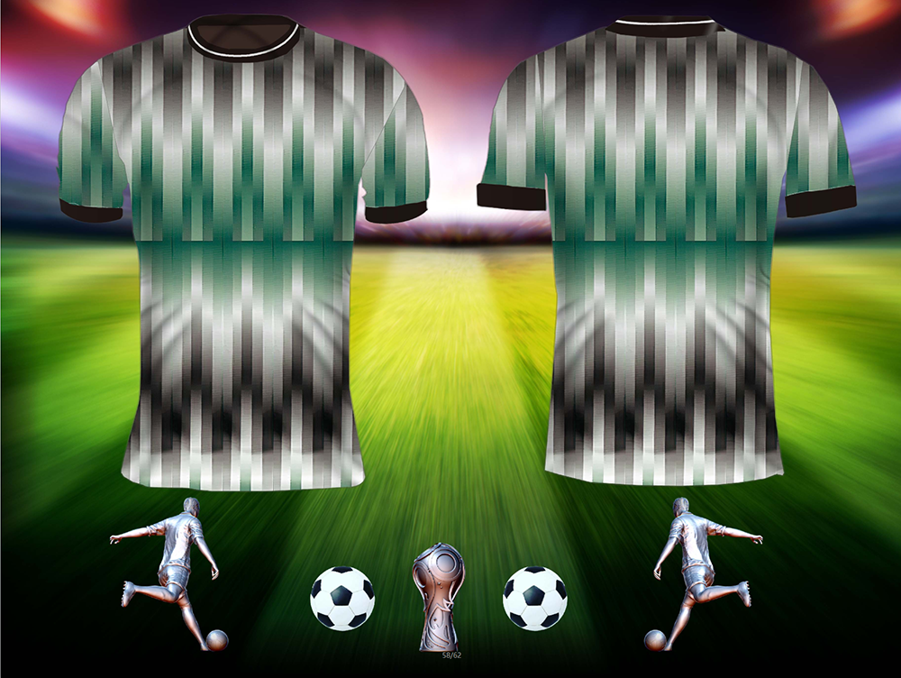 The design elements of football uniforms