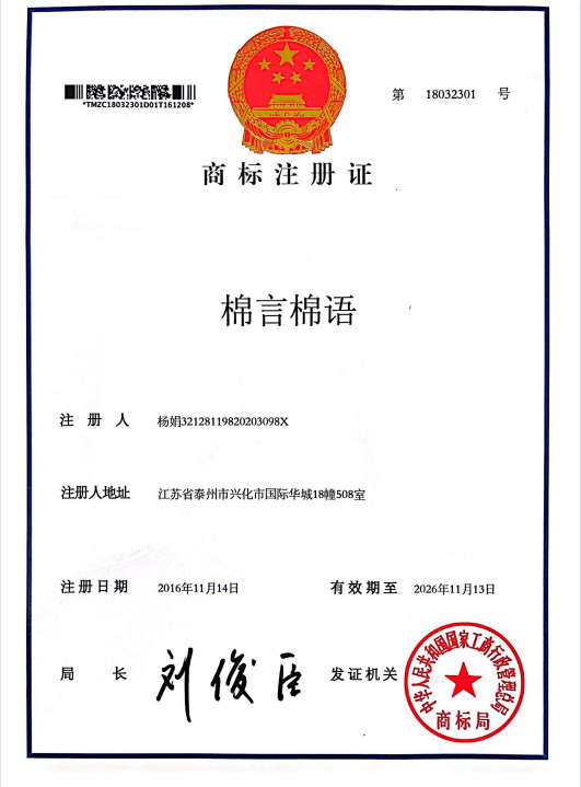 trademark registration certificate