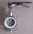 ANSI 150/JIS 10K/ DIN PN16 Stainless Steel 316/CF8M Wafer Type Butterfly Valve with PTFE Seat and Lever Operation1