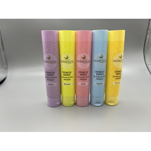 different colors slim lotion tube