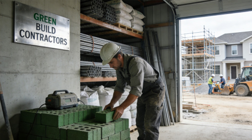 Высокопрочный переработанный кирпич для стен жилых зданий