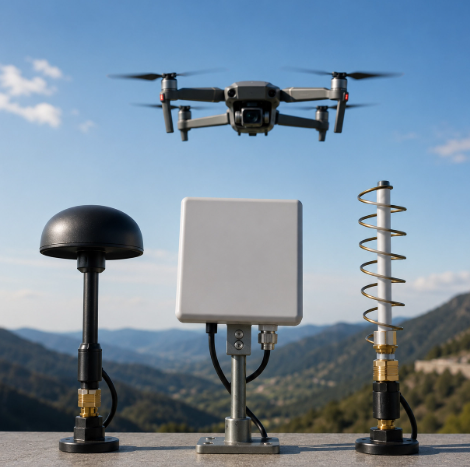 Antena Cogumelo Drone para Topografia Terrestre: Guia do Integrador