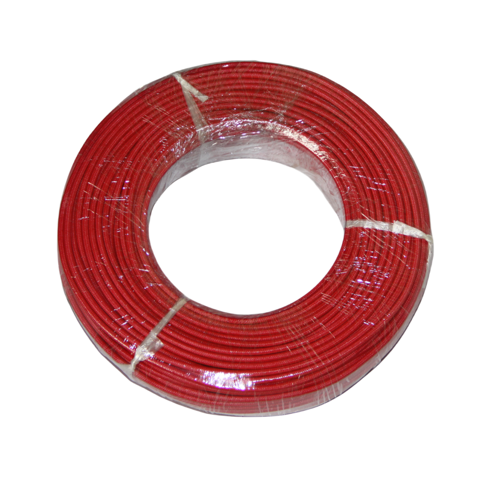 Alambre de goma de silicona roja