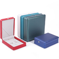 Hanhong Custom Logo Box Crown Design luxuriöser PU Leder Box Halskette Ring Schmuckschachtel1