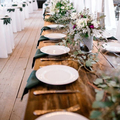 Móveis comerciais diretos de fábrica forma de retângulo de madeira caseiro de casamentos ao ar livre banquete de madeira tabela dobrável1