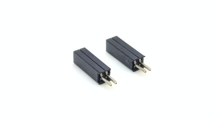 1.27mm Pitch Female header Connector  Single Row Straight H8.5mm 1*2P