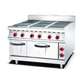 Commercial Electric Range with Stainless Steel Heavy Duty Construction and Electric Oven for Hotel Restaurants1