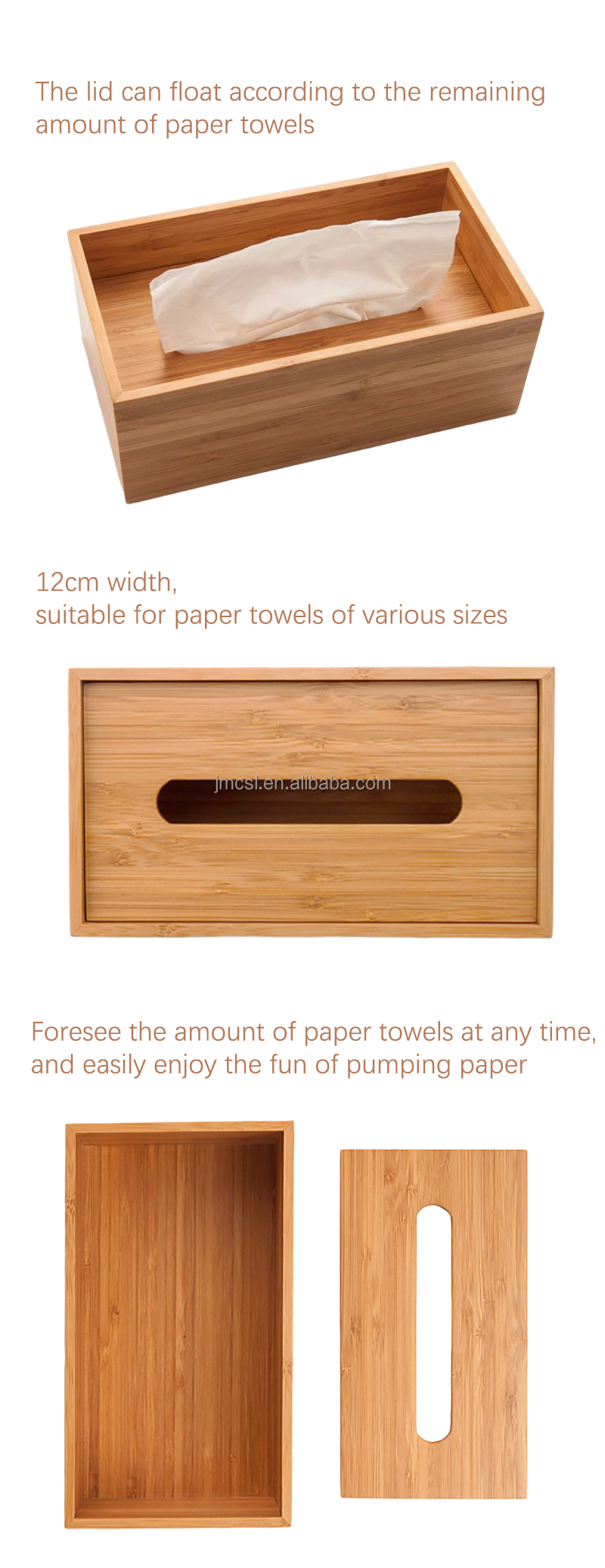 wood Tissue Box Cover