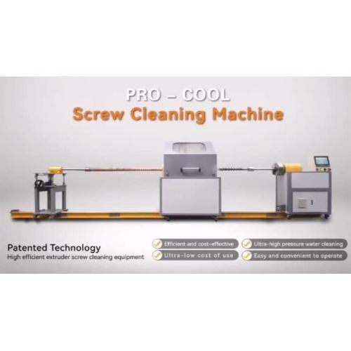 Specialty compounds screws auto cleaning machine