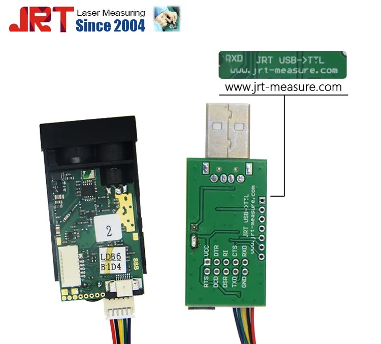 40m USART 레이저 거리 측정 센서 USB 60m