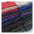 Vêtements Sequins Fabrics en dentelle Tricot pour les femmes Tissure de broderie 100% Polyester Machine Elegant Sustainable1