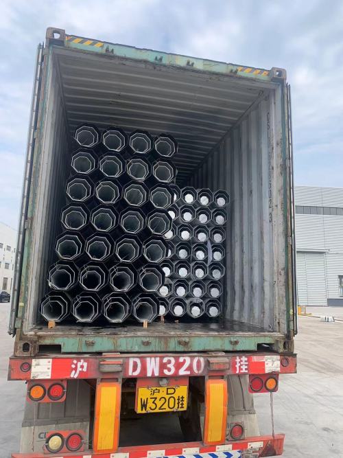 Οι ηλεκτρικοί πόλοι με γαλβανισμένες χαλύβδινες πόλοι