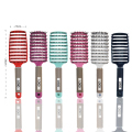 Customized Logo Women's Detox Hair Comb Salon Hollowed-Out Wave Brush1