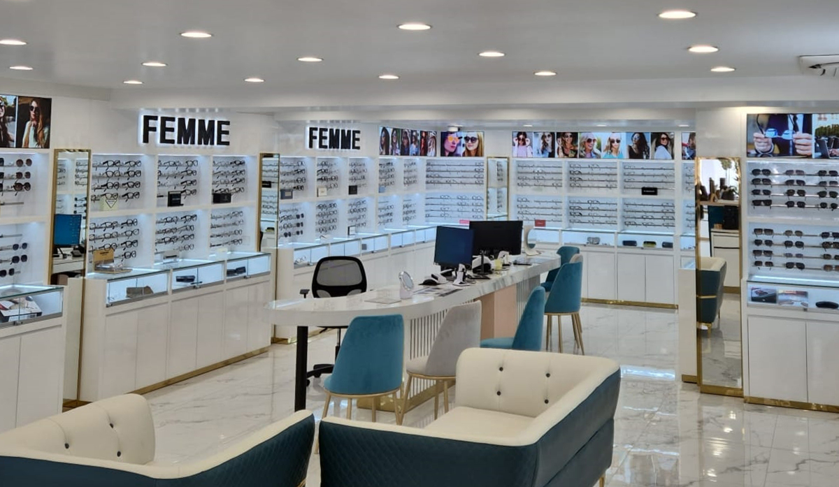 Modern optical shop in Paris