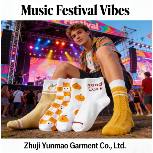 Дышащие хлопковые носки с фруктовым принтом для повседневной носки