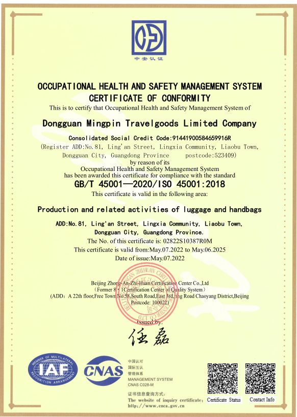 OCCUPATIONAL HEALTH AND SAFETY MANAGEMENT SYSTEM