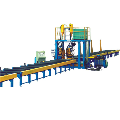 High-efficiency horizontal H-beam automatic production line