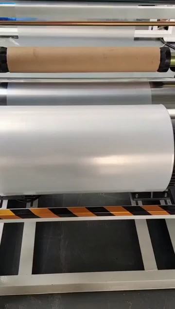 film blowing machine running