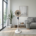 3 Gänge 220 V 45 W 50 Hz Kunststoff Digital Remote DC Elektrischer Standventilator Starker Wind Drehbarer Turm und Sockel Fernbedienung CE OEM1