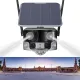 CCTV κάμερα ηλιακή εξωτερική 8MP διπλό φακό