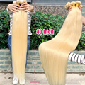 613 40 Inch Blonde Human Hair Bundles with Frontal - Virgin Remy Brazilian Extensions Vendor1